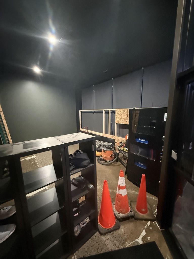 Locker room before